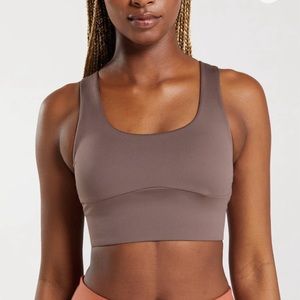 Gymshark Brown Longline Sports Bra